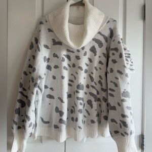 Philosophy cowl neck sweater